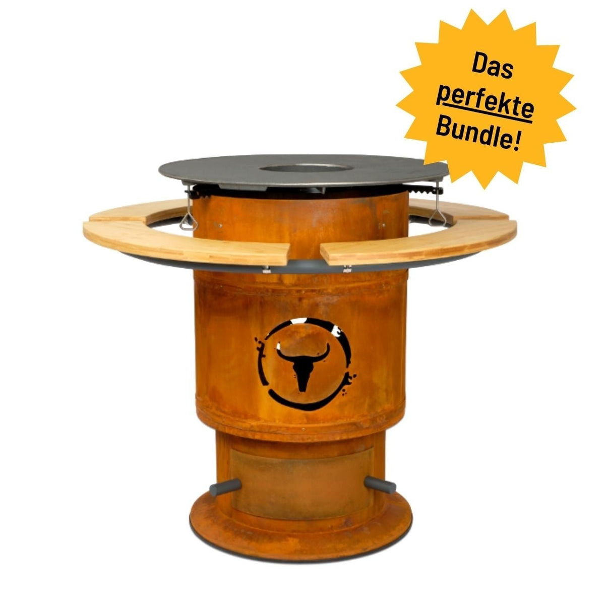 Moesta Bandit FirePlace inkl. Bambus Ablagen & BBQ-Disk