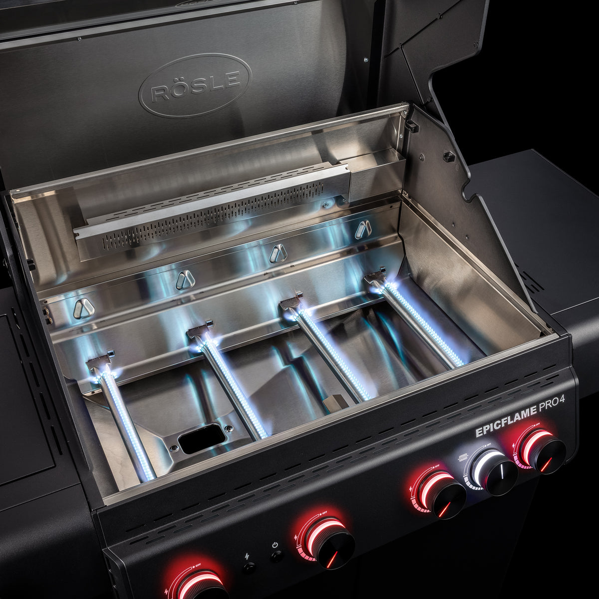 Rösle Epicflame Pro 4| Neuestes Modell, Grillrost aus Gusseisen, für 1 - 12 Personen, Detailansicht 7