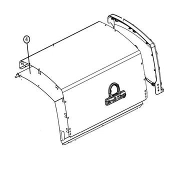 Broil King Hitzeschild doppelwandiger Deckel, Baron 490, Ersatzteil