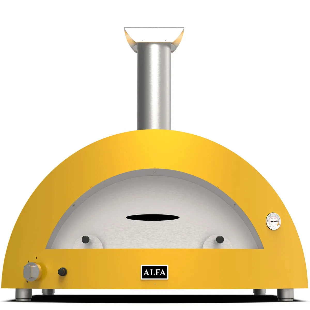 Alfa Forni Moderno 5 Pizze, Gas/ Hybrid, Gelb, Pizzaofen