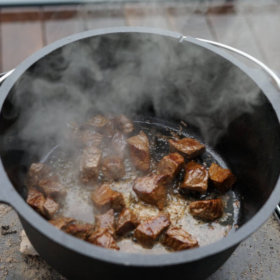 BBQ-Toro Dutch Oven DO9F, 9, 0L mit Füßen, Grillzubehör, Detailansicht 6