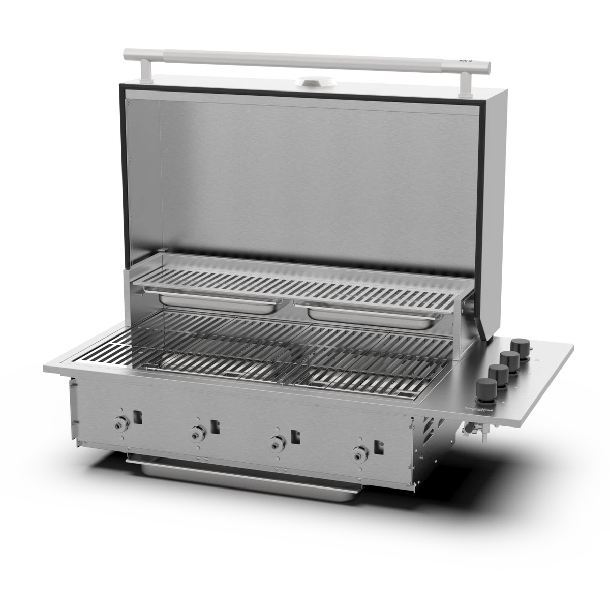 Brabura Box-Q-Einbaugrill 4-Brenner Edelstahl, Detailansicht 2