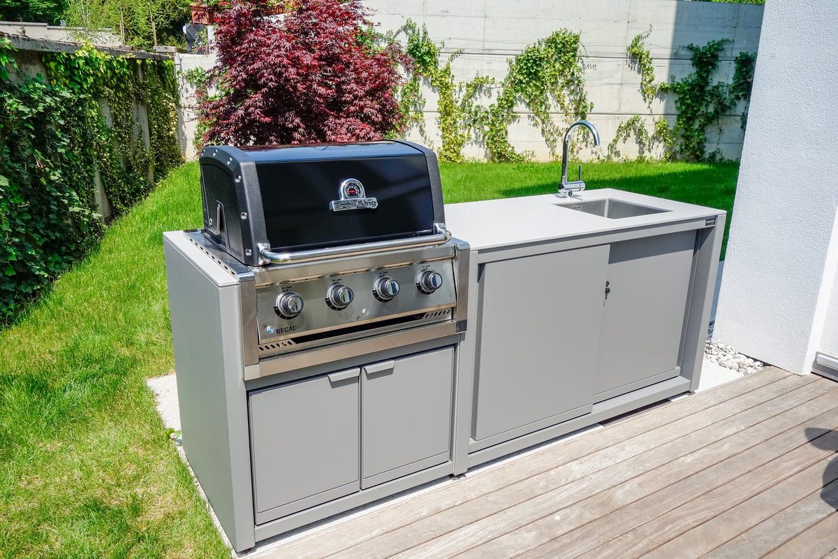 Dukin Outdoorküche Modul CookOUT® GRILL LINIS - für Broil King 420/ 470/ 490, befestigt, Außenküche