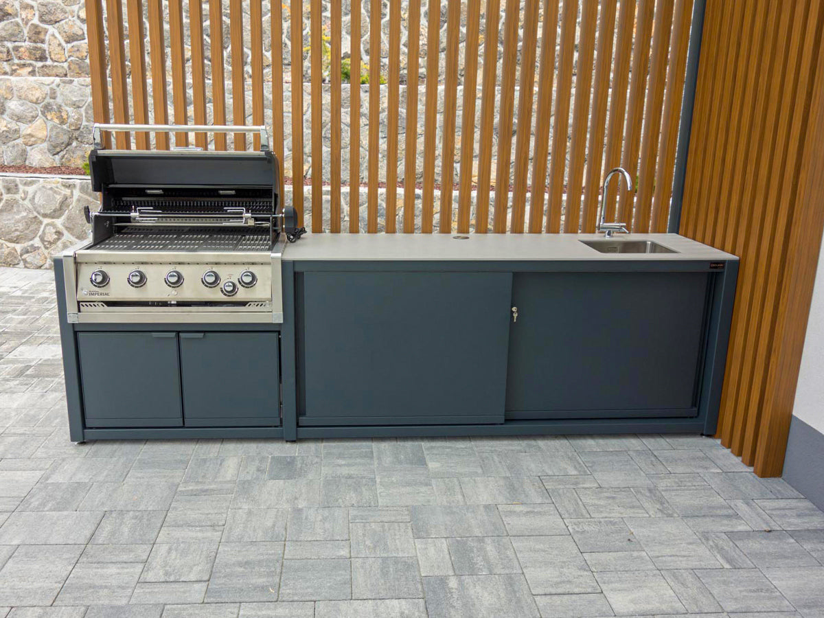 Dukin Outdoorküche Modul CookOUT® GRILL BLANK - für Broil King 520/ 570/ 590, befestigt, Außenküche