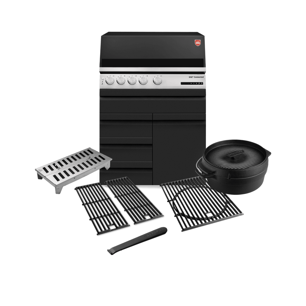 Otto Wilde „Slow Griller“-Set mit Gasgrill G32 Connected, 3 Schubladen + 1 Tür, Bundle