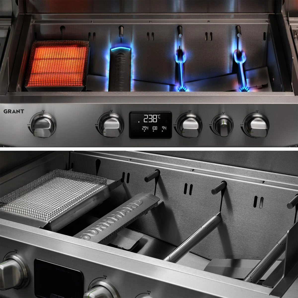 Burnhard GRANT Upgrade + mit Edelstahlrost, Grillrost aus Edelstahl, Detailansicht 6