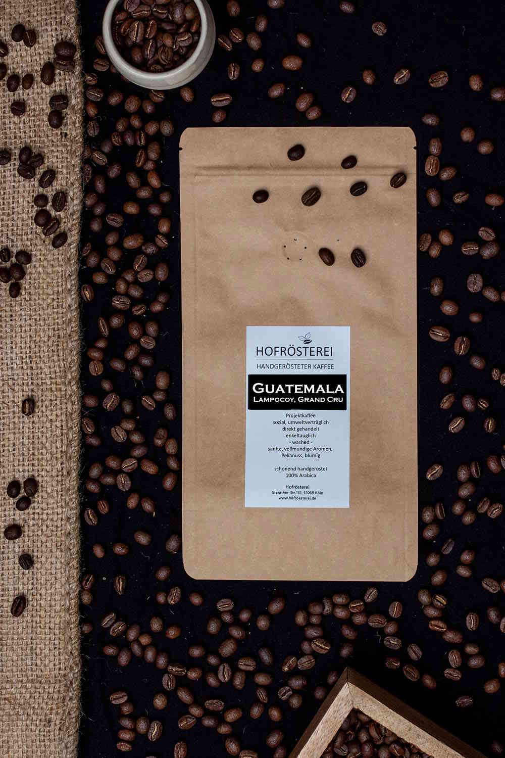 Hofrösterei Kaffeebohnen Guatemala - Lampocoy 500g, Kaffee & Espresso