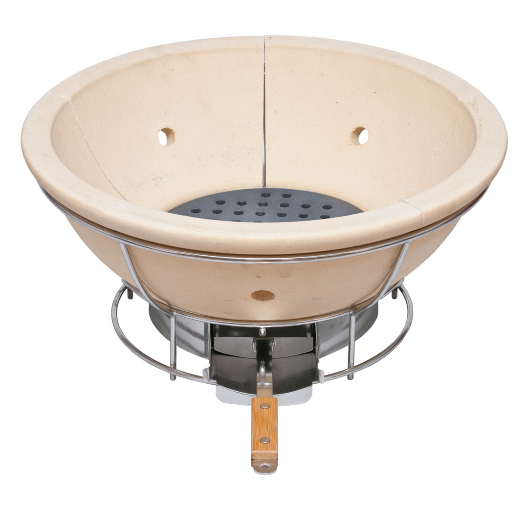 Monolith TWO.55 Kamado, Schwarz ohne Gestell, Grillrost aus Edelstahl, für 1 - 10 Personen, Detailansicht 8