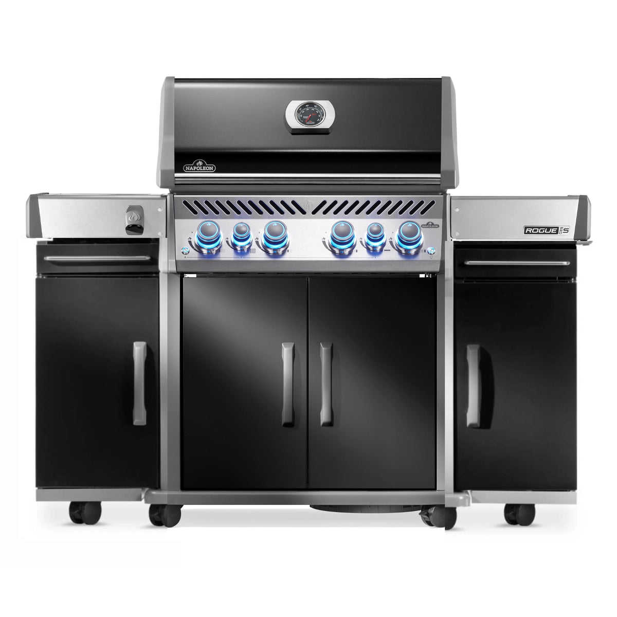 Napoleon Rogue Pro S 525 mit Gussrosten und zwei Seitenschränlen