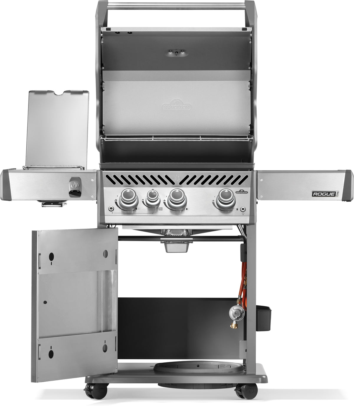 Napoleon Rogue Pro 425, SIZZLE ZONE Seitenbrenner, Edelstahl 2026, Grillrost, für 1 - 10 Personen, Detailansicht 4
