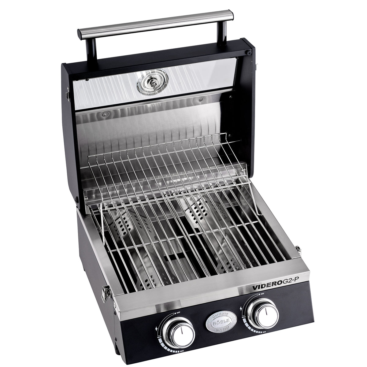 Rösle BBQ-Portable VIDERO G2-P 30mbar, Grillrost aus Gusseisen, für 1 - 3 Personen, Detailansicht 2