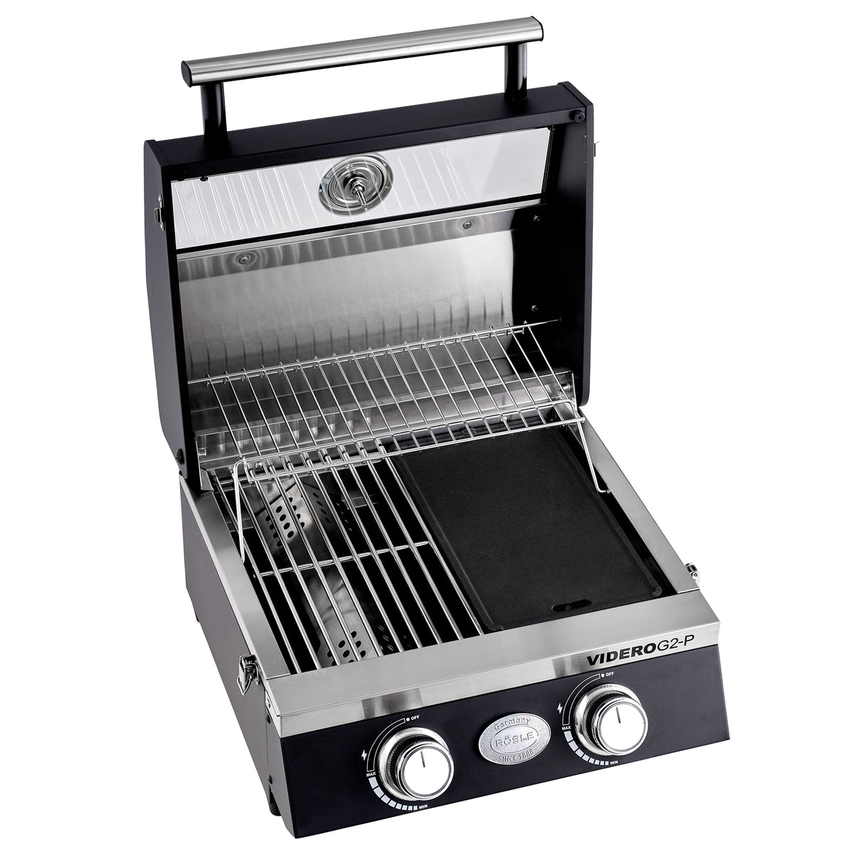 Rösle BBQ-Portable VIDERO G2-P 50 mbar, Grillrost aus Gusseisen, für 1 - 3 Personen, Detailansicht 3