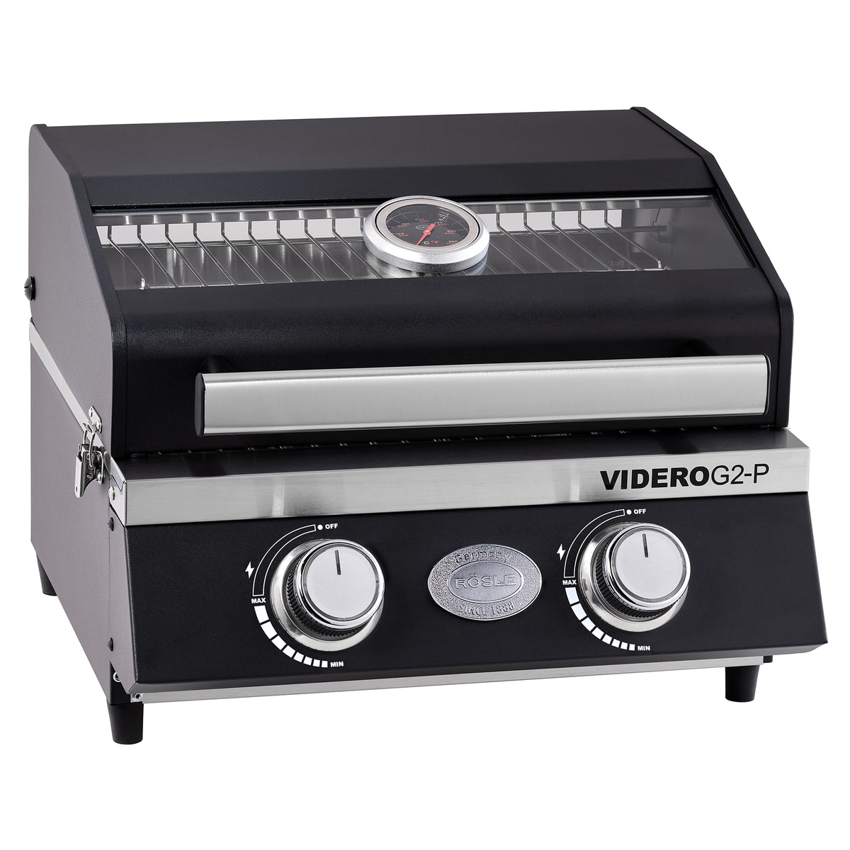 Rösle BBQ-Portable VIDERO G2-P 50 mbar, Grillrost aus Gusseisen, für 1 - 3 Personen
