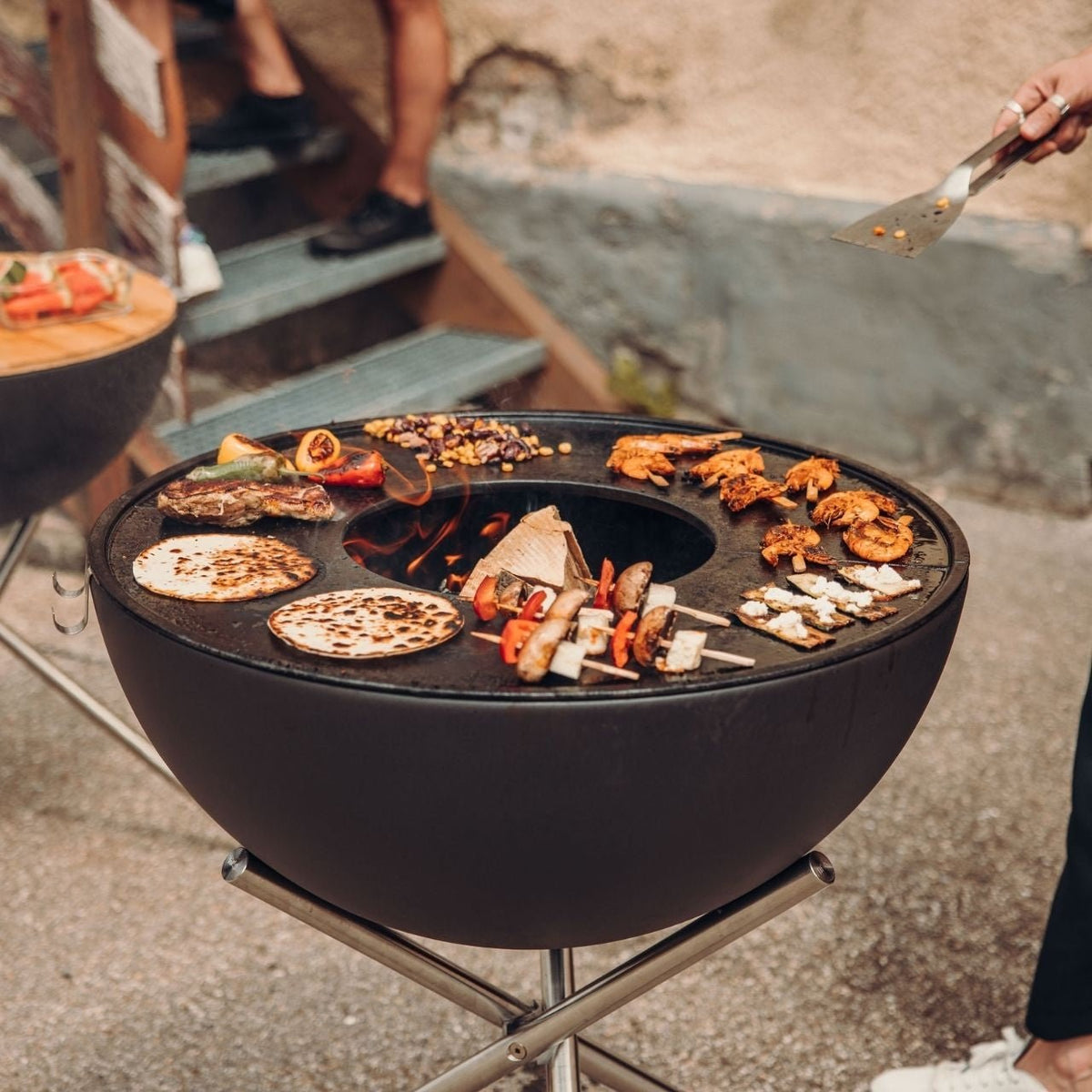Höfats Plancha-Grillset hoch, BOWL 70, Grillzubehör, Detailansicht 2