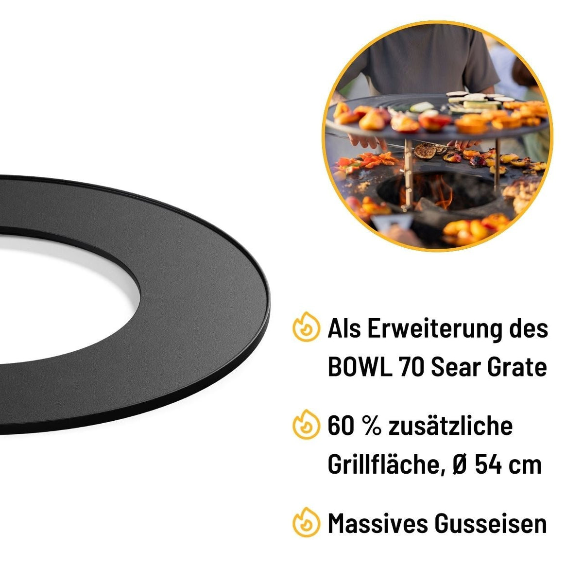 Höfats Warmhaltering, BOWL 57, Detailansicht 1