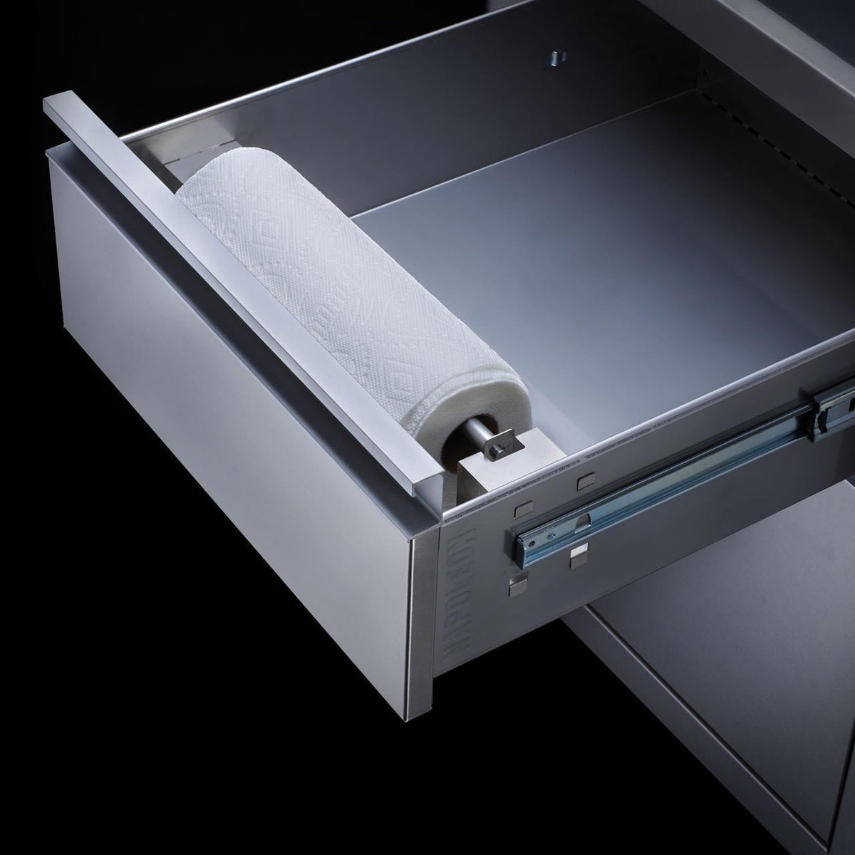 Napoleon Einbau-Schrank, inkl. Küchenrollhalter & Mülleimer (91 x 61 cm), Außenküche, Detailansicht 3