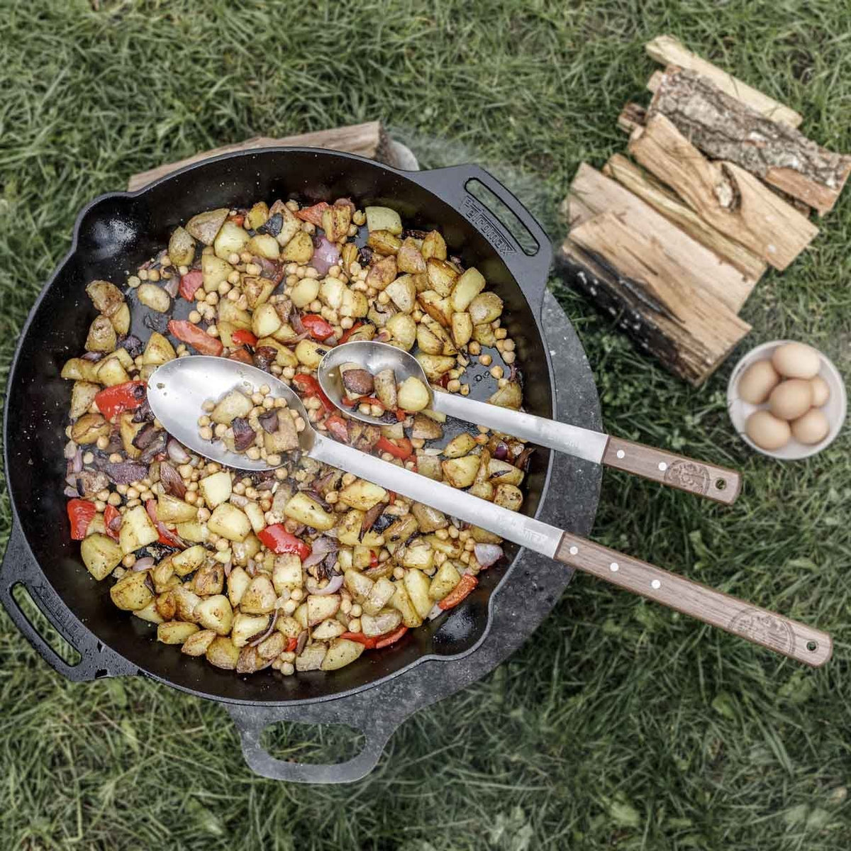 Petromax Servierlöffel, 30 cm, Grillzubehör, Detailansicht 2
