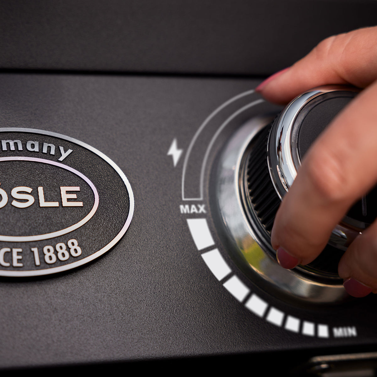 Rösle Videro Pro G2-P 50mbar inkl. Gussplatte, Grillrost aus Gusseisen, für 1 - 3 Personen, Detailansicht 4