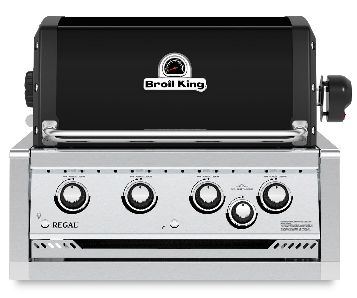 Broil King Regal 470 Built-In, inkl. Drehspieß, Grillrost aus Gusseisen, für 1 - 10 Personen