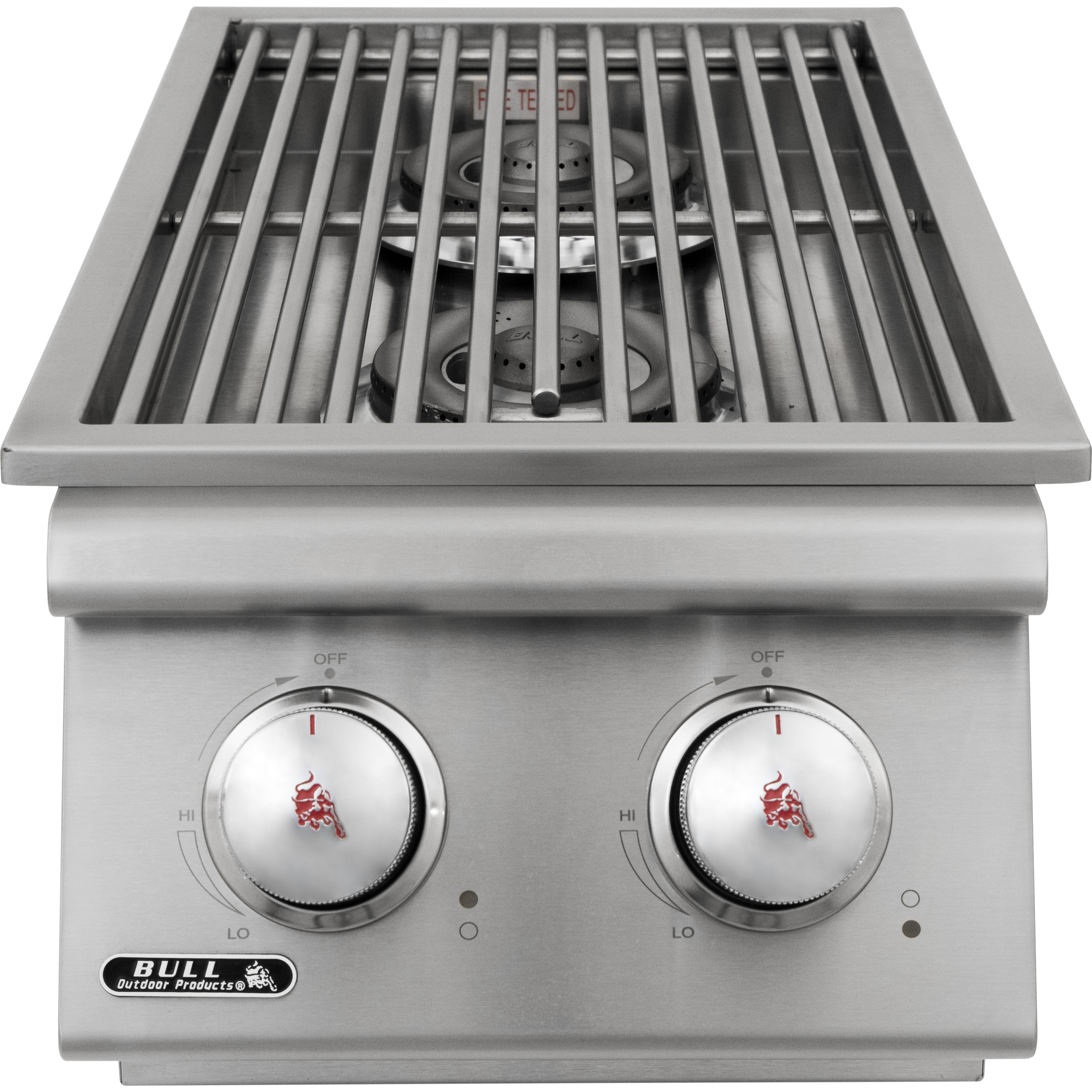 Bull Seitenbrenner Double Built-, Grillrost aus Edelstahl