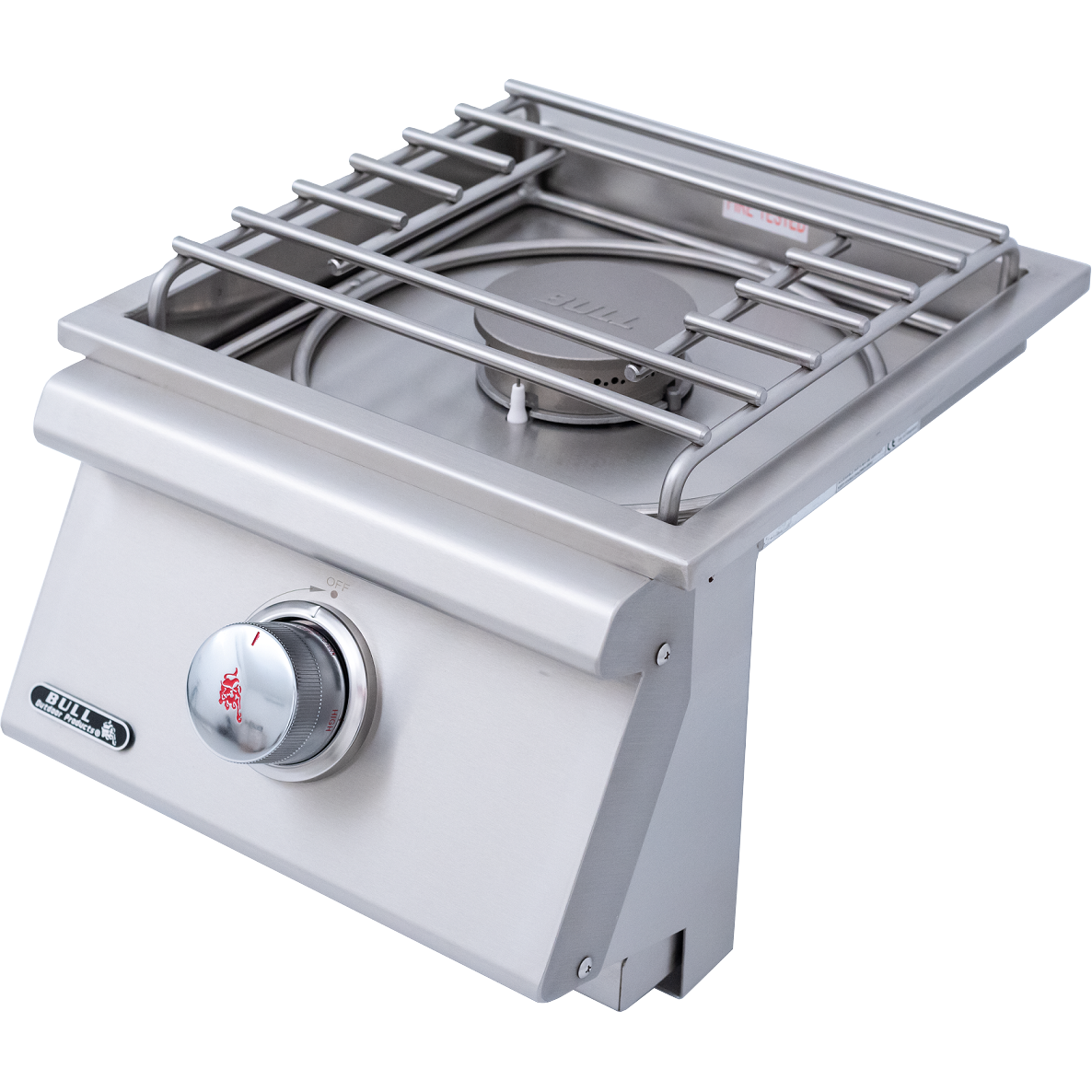 Bull Seitenbrenner Pro mit drehbarem Rost Built-In, Grillrost aus Edelstahl, Detailansicht 2