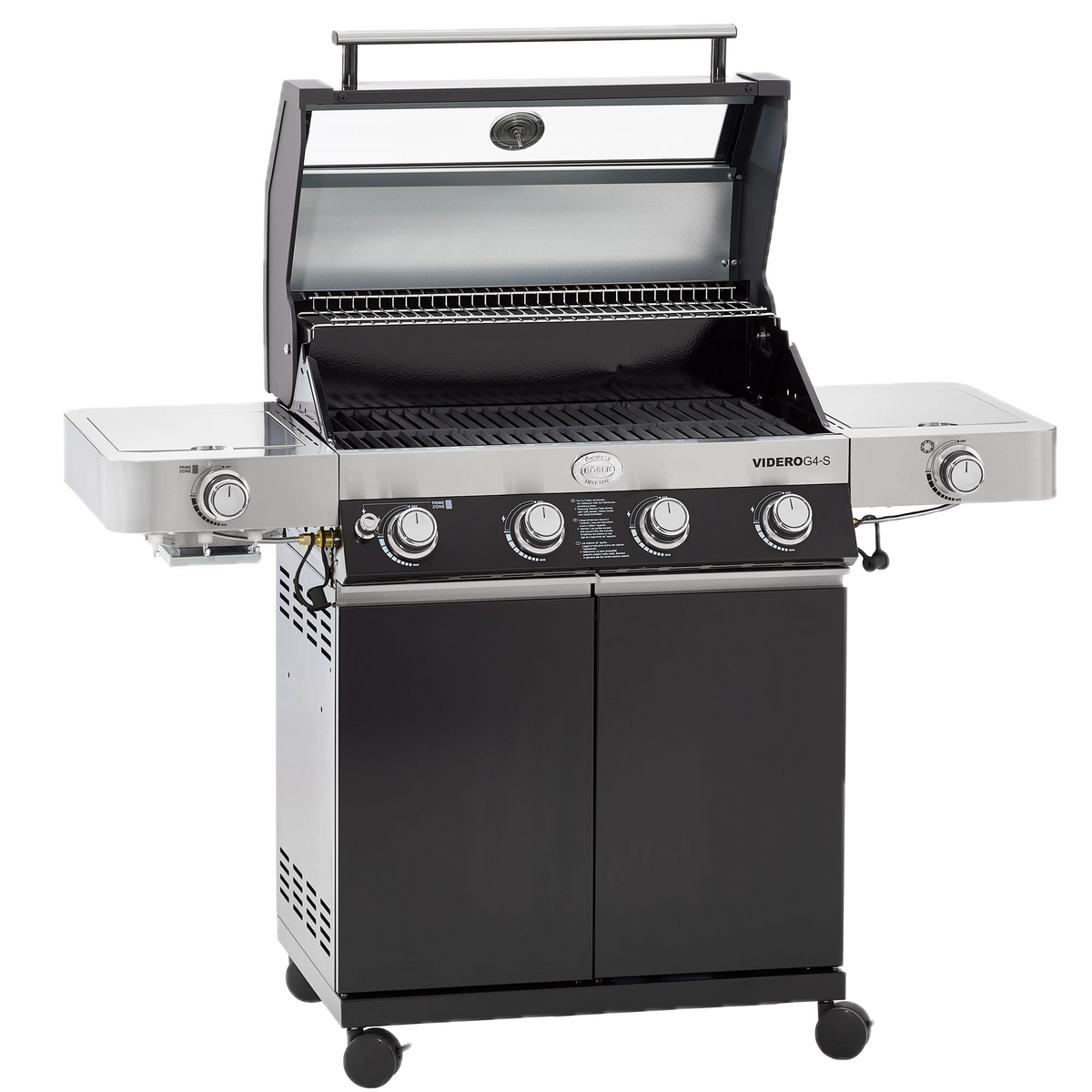 Rösle Videro G4-S Vario+ 50mbar Schwarz| NEUSTES Modell, Grillrost aus Gusseisen, für 1 - 12 Personen, Detailansicht 1