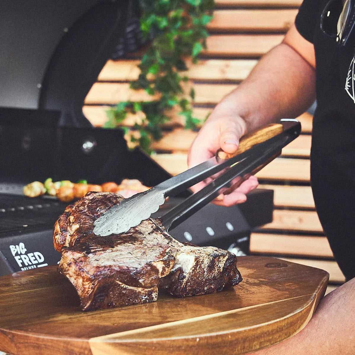 Burnhard Grillzange Akazienholz, Grillzubehör, Detailansicht 4