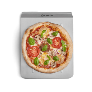 Burnhard Pizzastein mit Pizzaschaufel| 38 x 30 x 1, 5 cm, Grillzubehör, Detailansicht 1