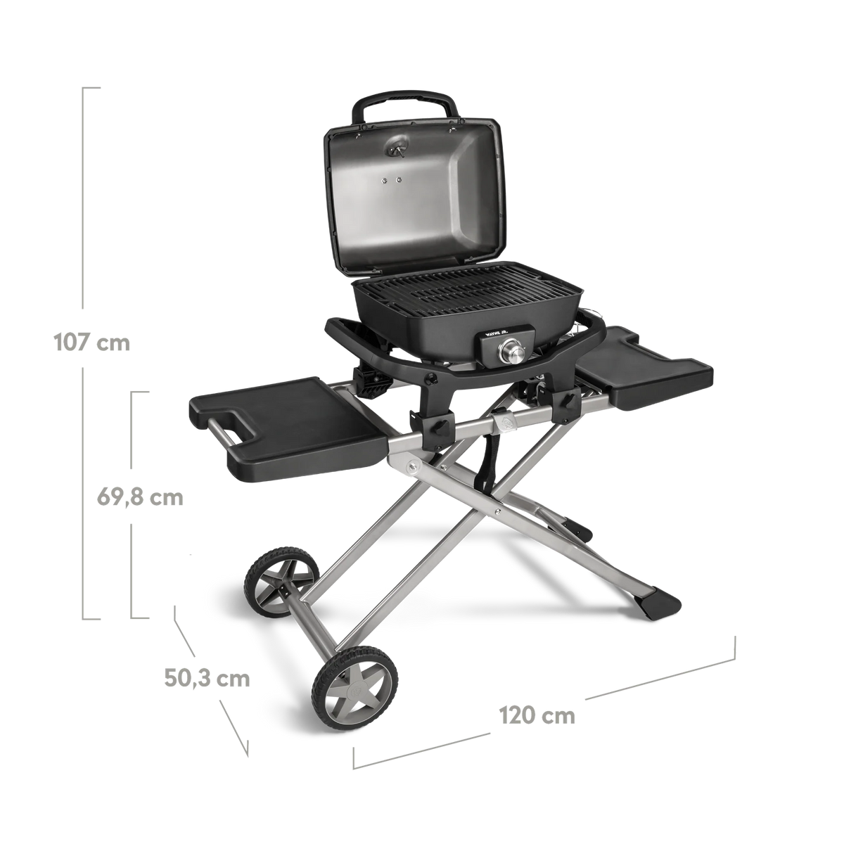 Burnhard WAYNE Jr. Balkongrill 1-Brenner inkl. Rollwagen