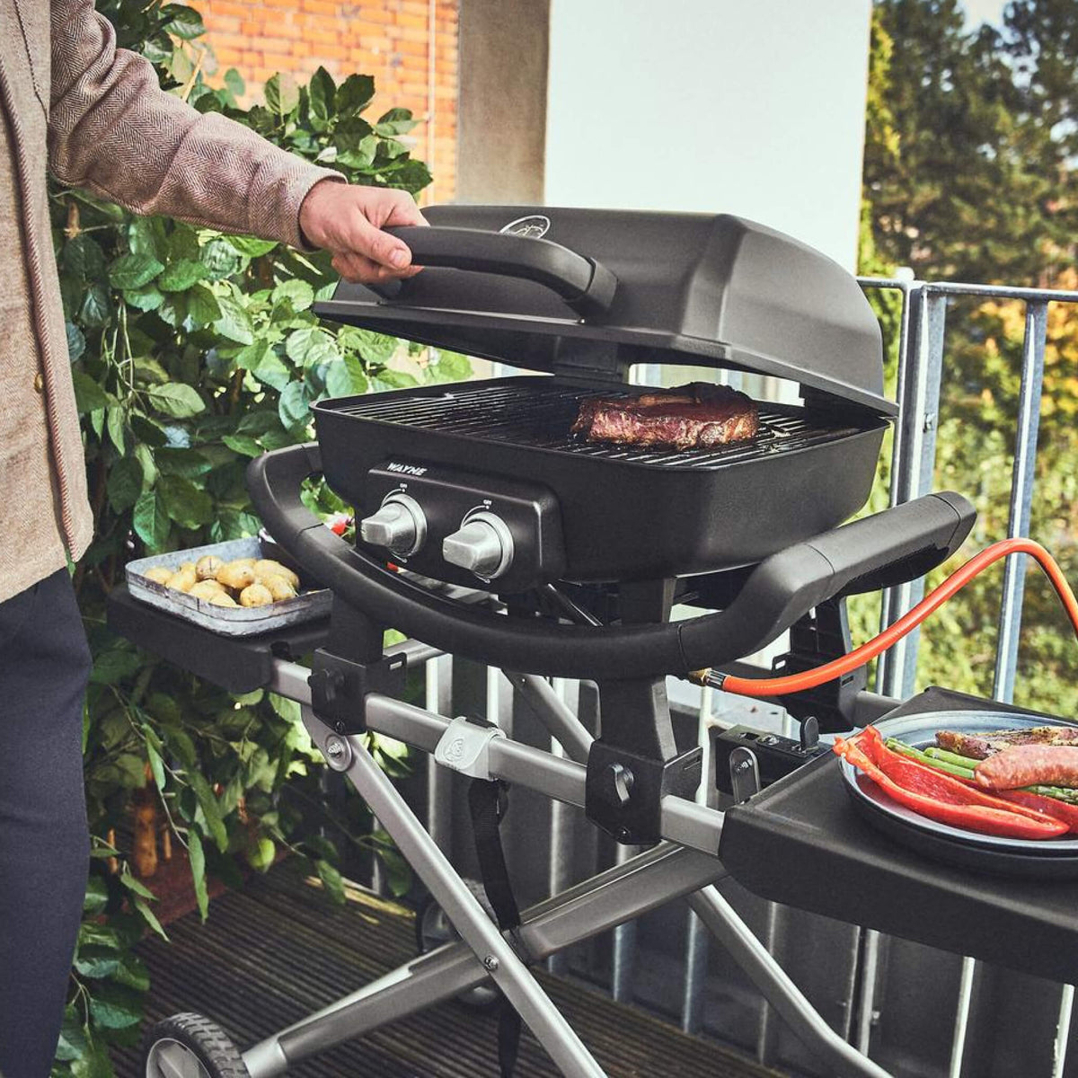 Burnhard WAYNE Rollwagen für Balkongrill, Detailansicht 4