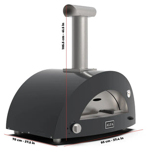 Alfa Forni Moderno 2 Pizze, Gas/ Hybrid, Gelb, Detailansicht 1