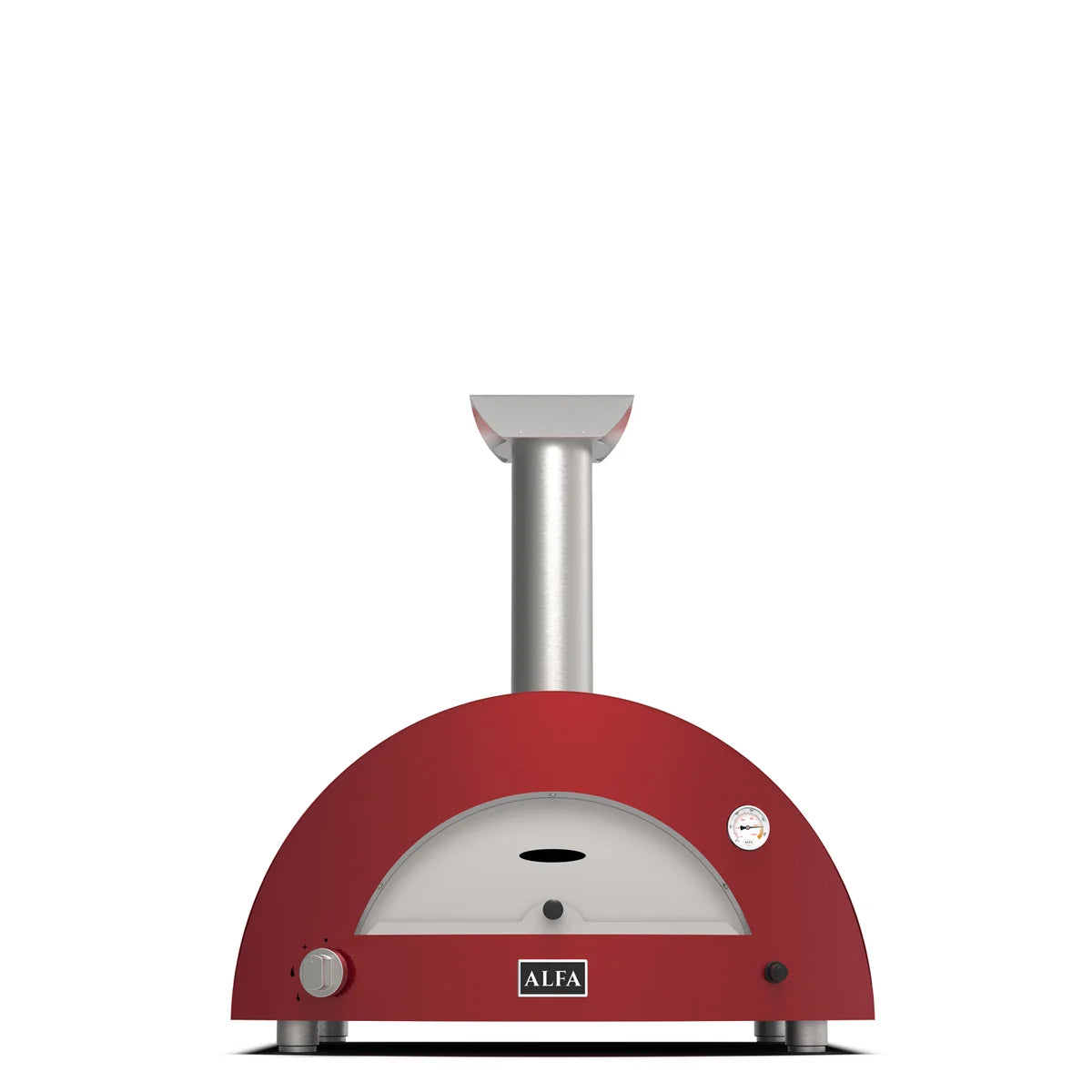 Alfa Forni Moderno 2 Pizze, Holz, Rot, Pizzaofen