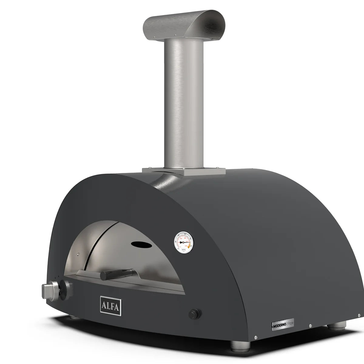 Alfa Forni Moderno 3 Pizze, Gas/ Hybrid, Grau, Pizzaofen, Detailansicht 3