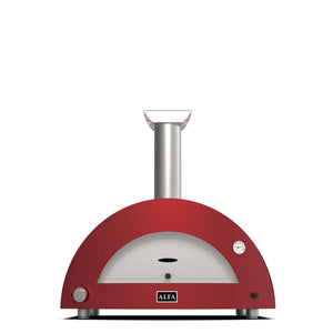 Alfa Forni Moderno 3 Pizze, Holz, Rot, Pizzaofen