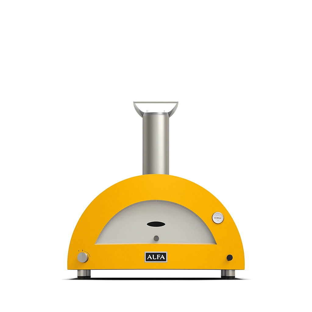 Alfa Forni Moderno 3 Pizze, Holz, Gelb, Pizzaofen