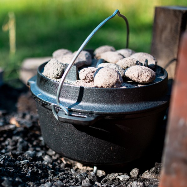 BBQ-Toro Dutch Oven DO9F, 9, 0L mit Füßen, Grillzubehör, Detailansicht 4