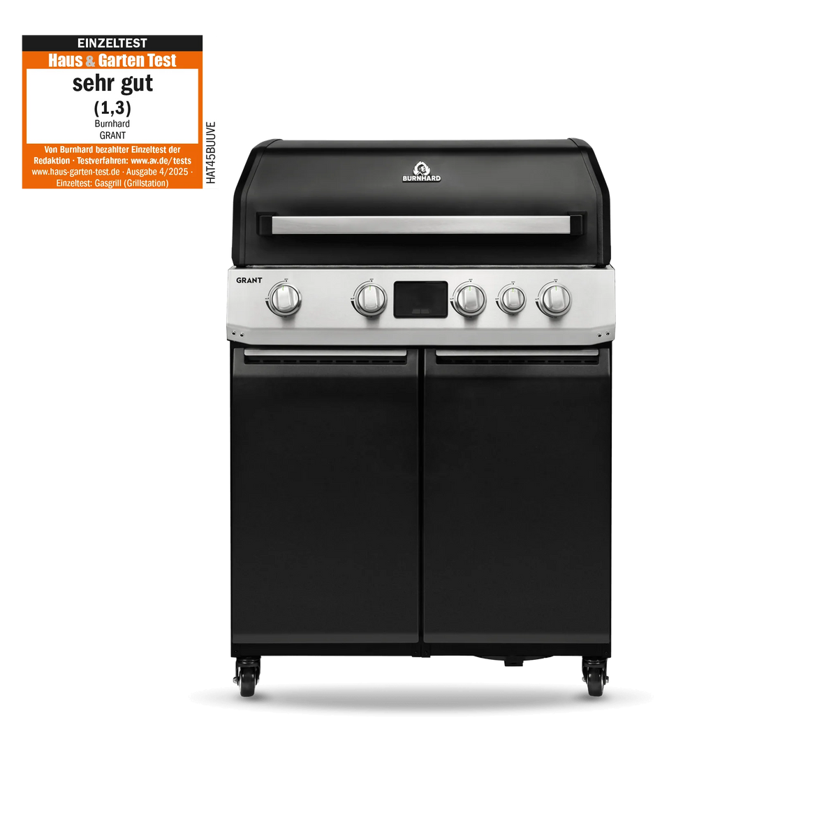Burnhard GRANT Base - Modularer Gasgrill 4-Brenner mit Türen und Gusseisenrost, Grillrost aus Gusseisen