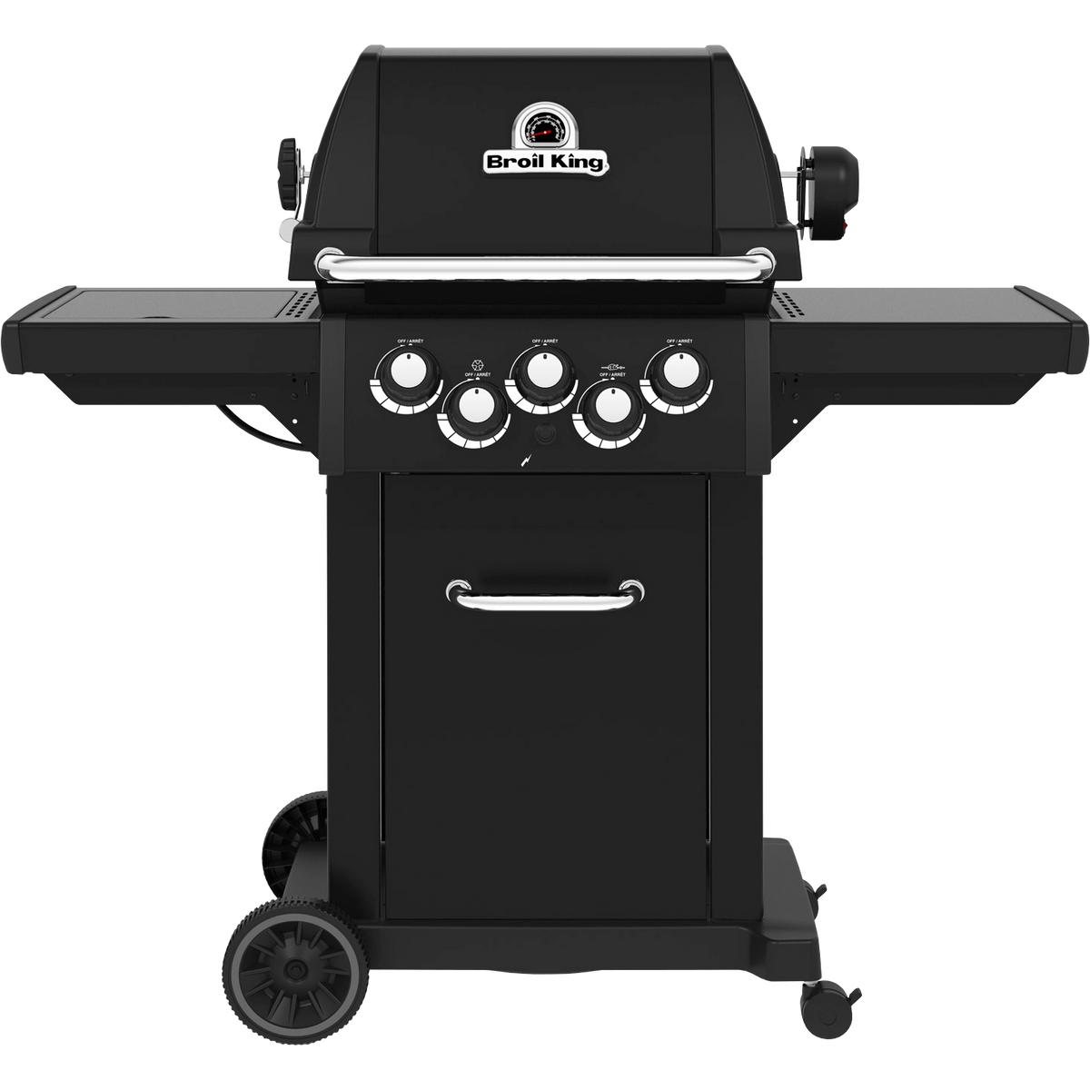 Broil King Royal 390 Shadow Gasgrill in mattschwarz als 3Brenner in Frontansicht