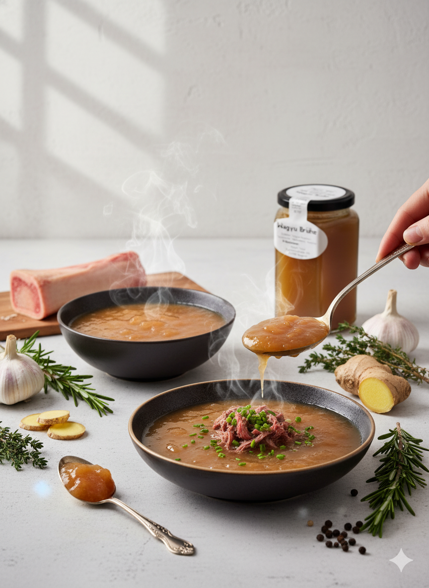 Meat 'n' Food Wagyu Knochenbrühe, Detailansicht 1