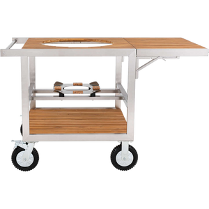 Monolith Buggy aus Edelstahl & Teak, LeChef, Grillzubehör