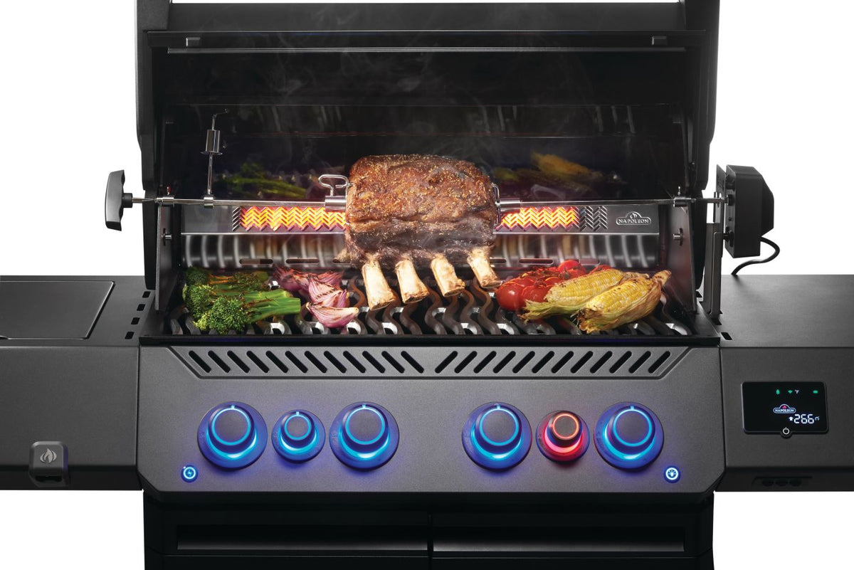 Napoleon Phantom Prestige 500, Connected, Edelstahlguss Roste, Mattschwarz| 2026, Grillrost, für 1 - 12, Detailansicht 8