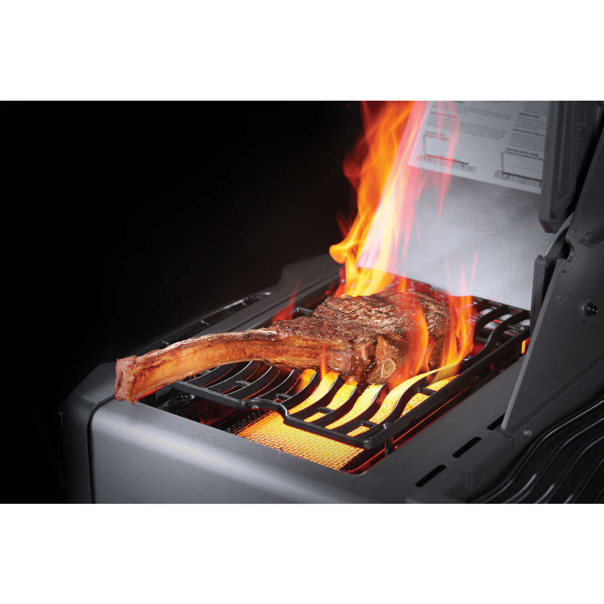 Napoleon Prestige 500, Schwarz, Grillrost aus Edelstahl, für 1 - 16 Personen, Detailansicht 10