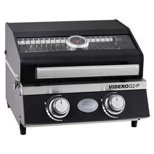 Rösle BBQ-Portable VIDERO G2-P 30mbar, Grillrost aus Gusseisen, für 1 - 3 Personen