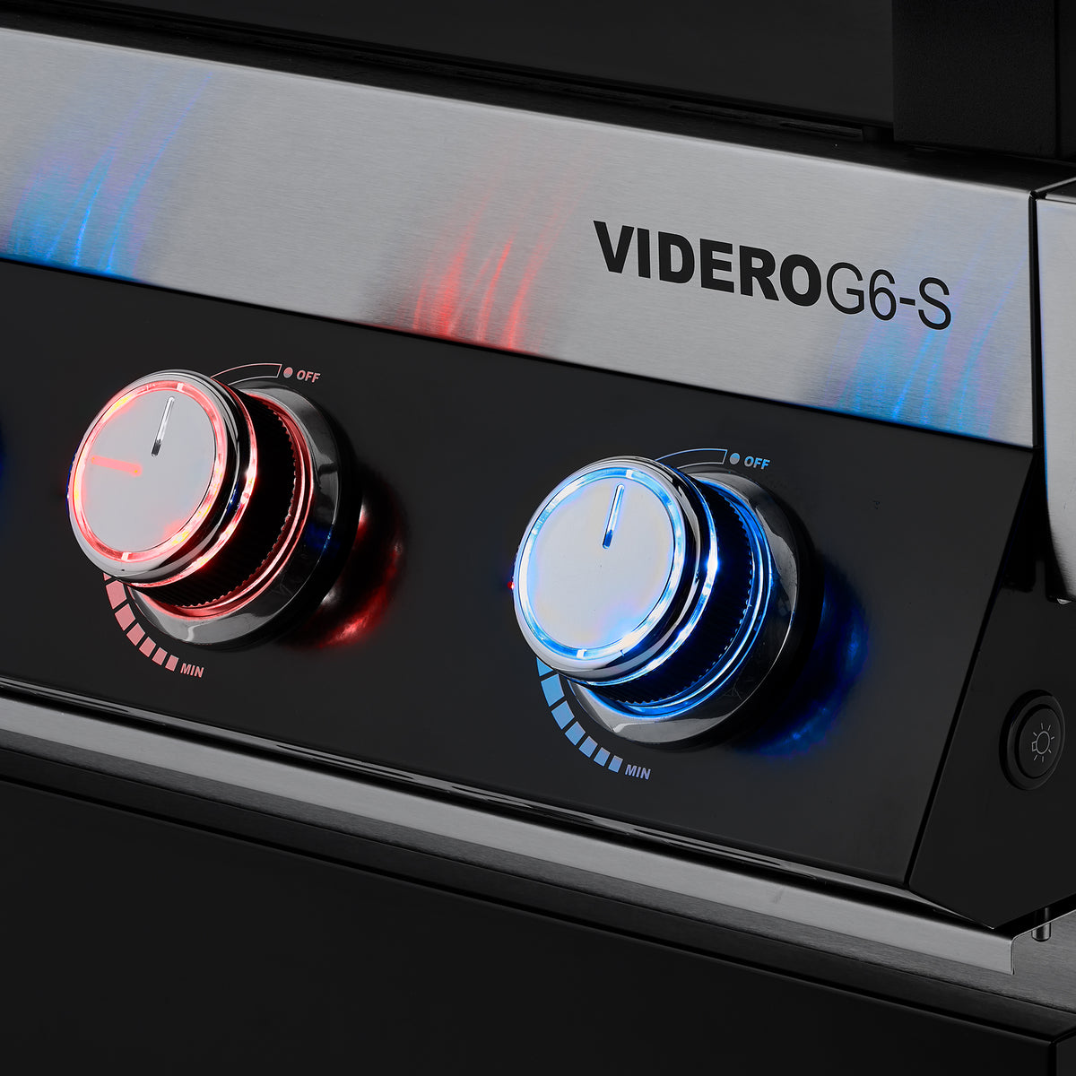 Rösle VIDERO G6-S Vario+ schwarz 50 mbar, Grillrost aus Gusseisen, für 1 - 20 Personen, Detailansicht 8