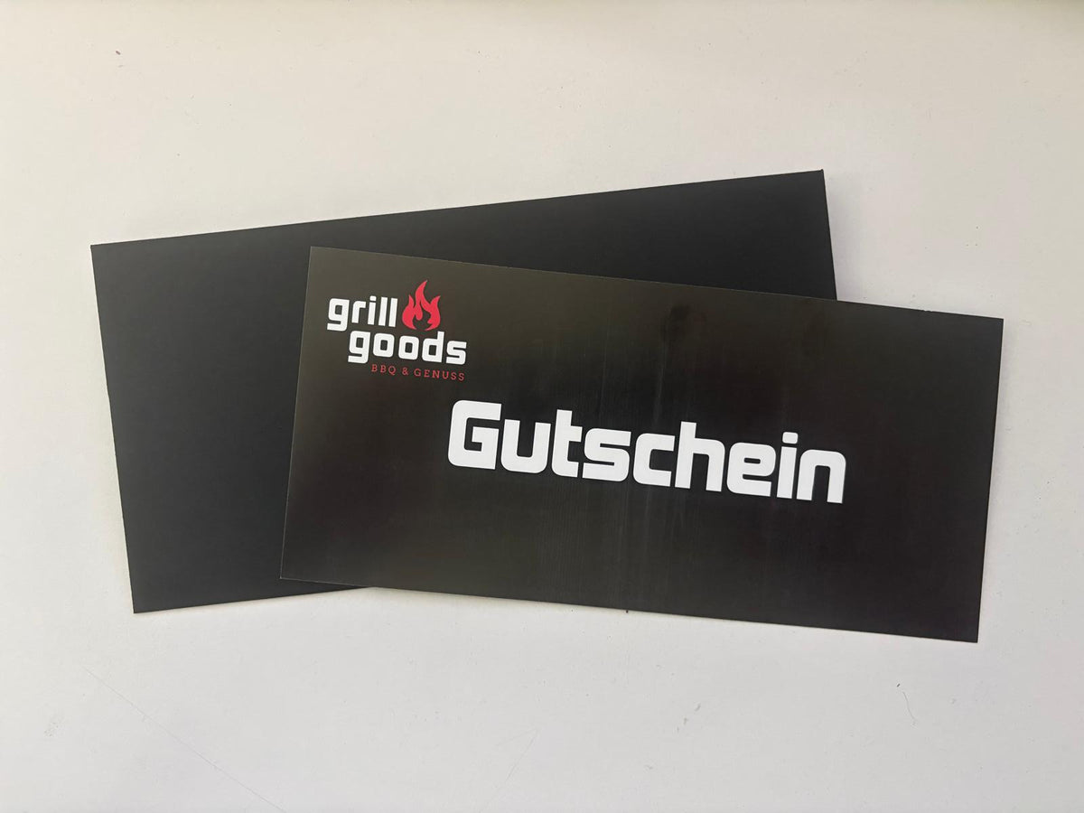 Grillgoods Gutscheinkarte mit Umschlag