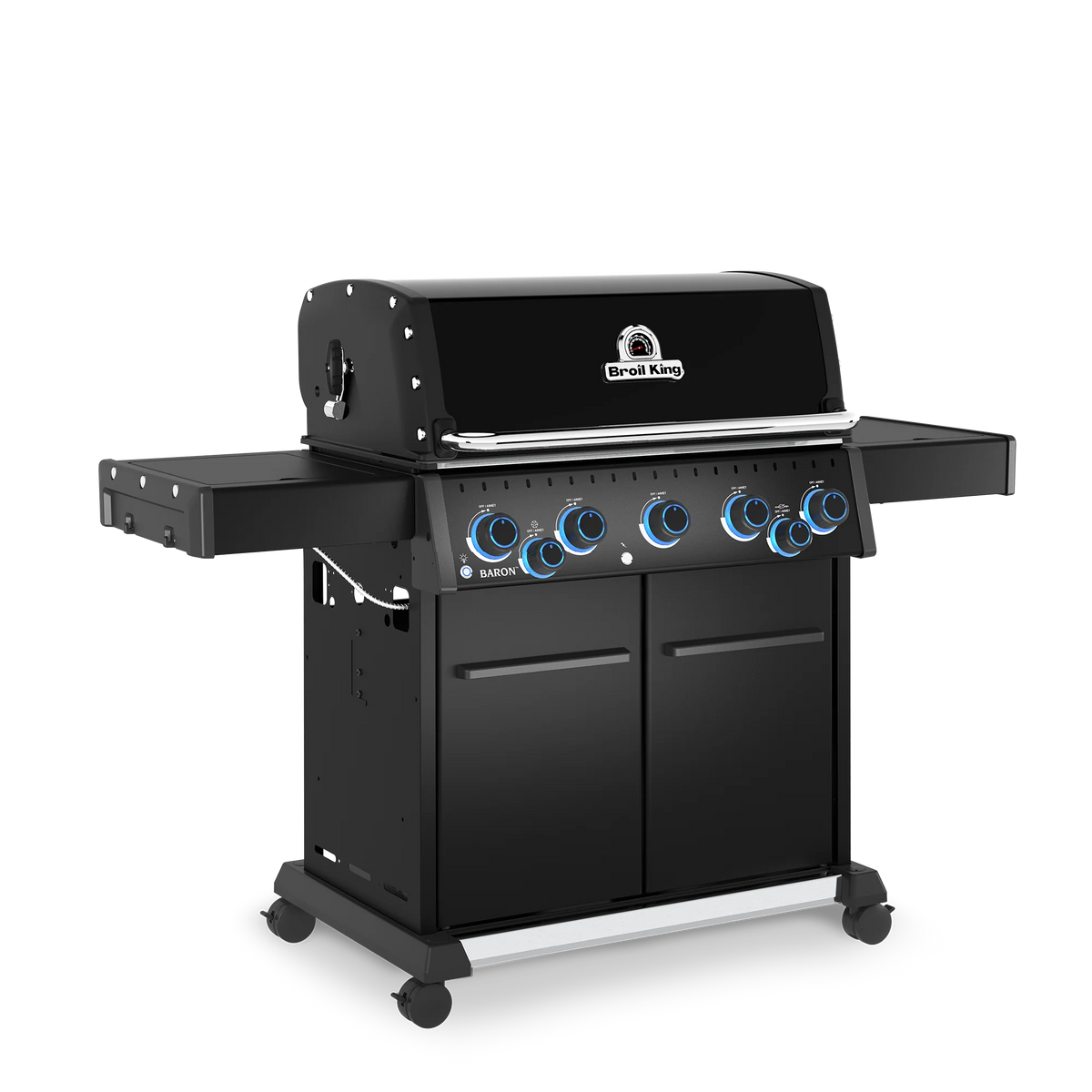 Broil King Baron 590 X Shadow inkl. Drehspieß - Ansicht von schräg vorne