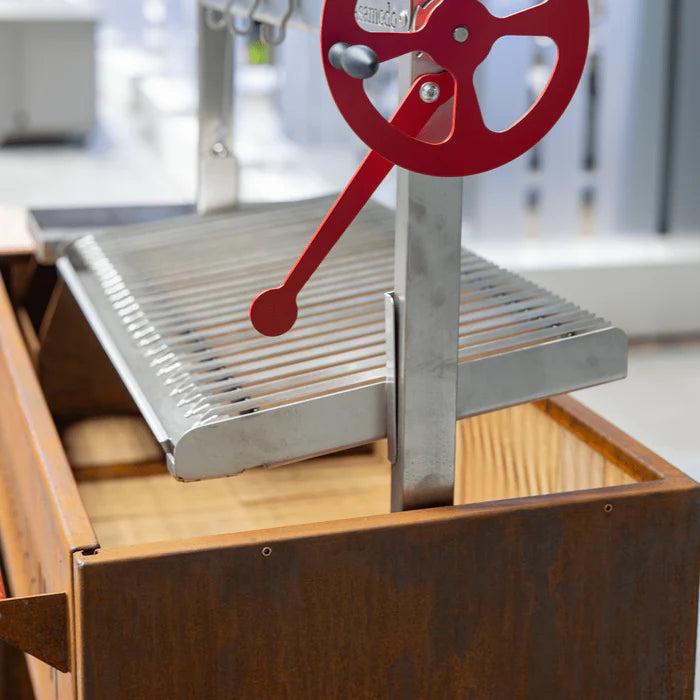 Asamodo Brasa Corten - Argentinischer Asado Holzkohlegrill, Detailansicht 3