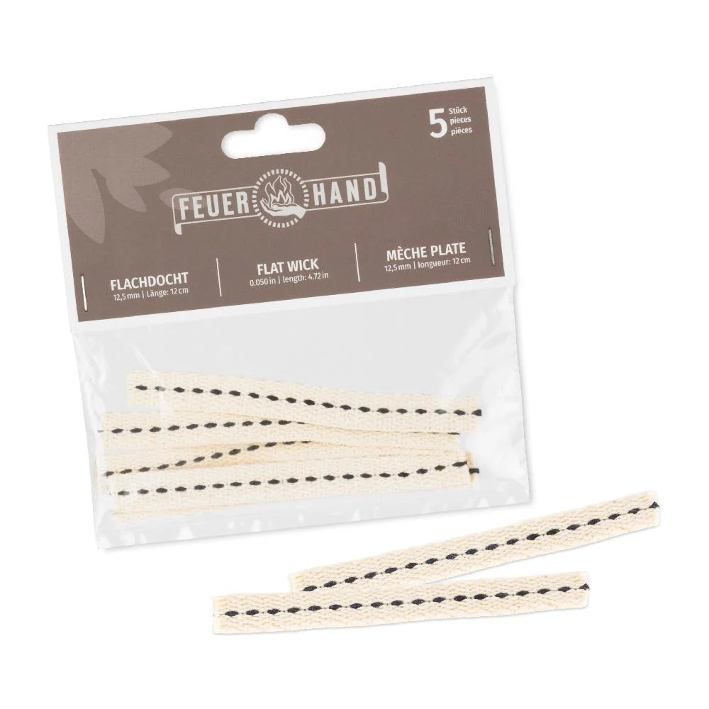 Feuerhand Flachdocht 12, 5 mm x 12 cm für Baby Special 276, 1 Stück, Laternen & Zubehör