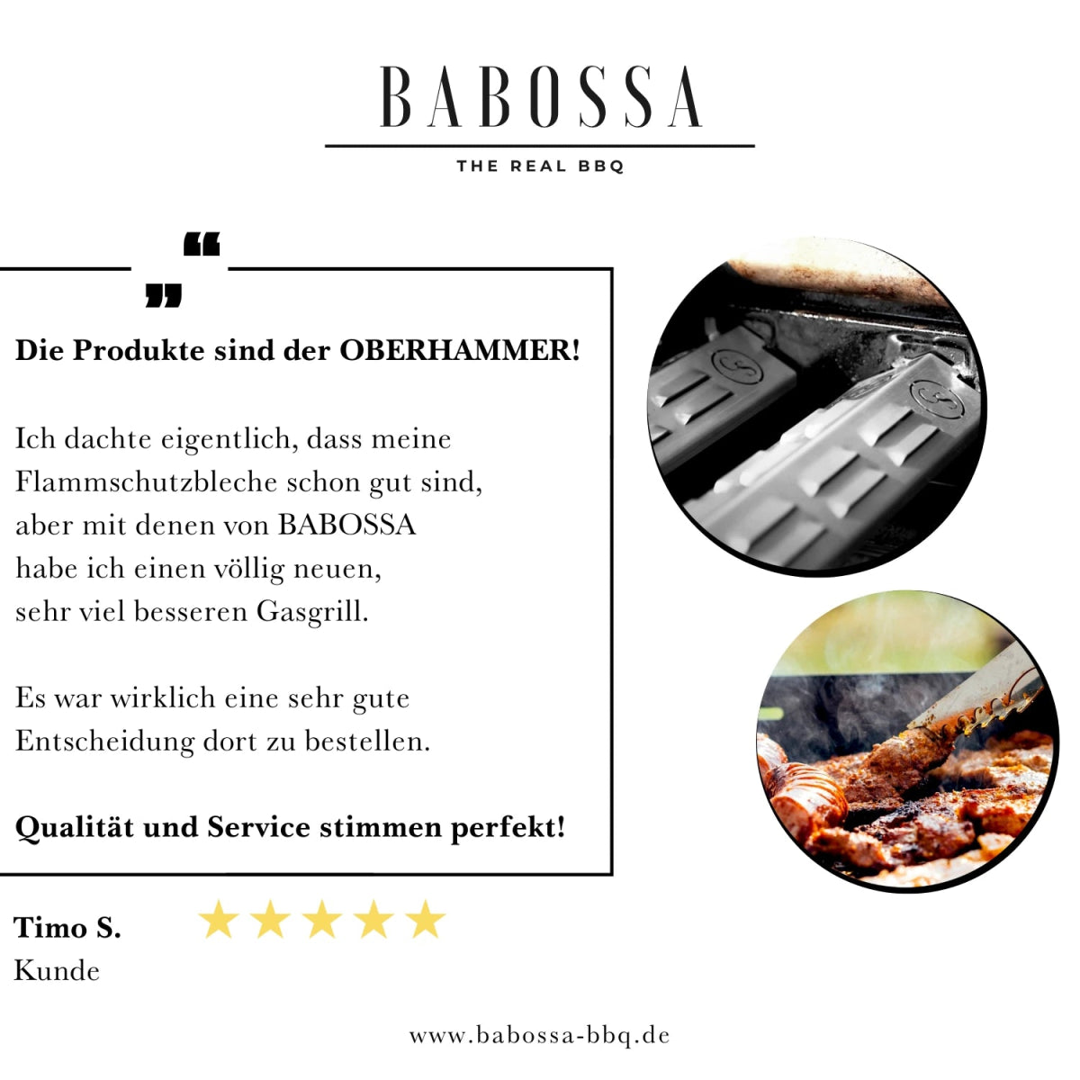 BABOSSA "B-Ware" Flammschutzblech, Enders Monroe Turbozone bis 202, Grillzubehör, Detailansicht 6