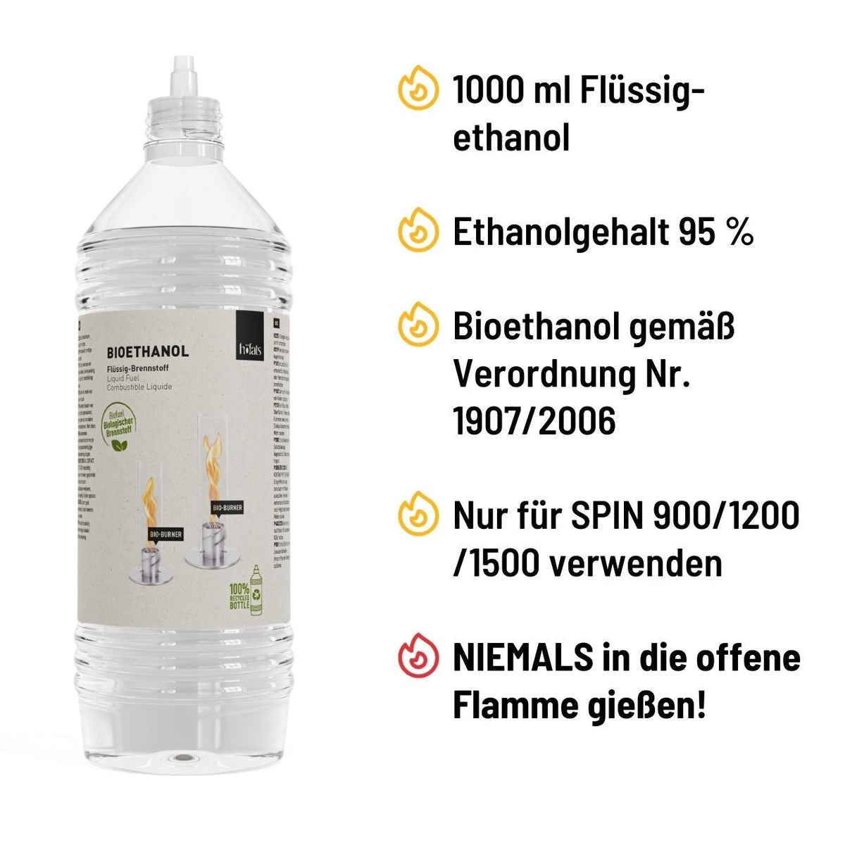 Höfats Bioethanol, 1L, Detailansicht 1